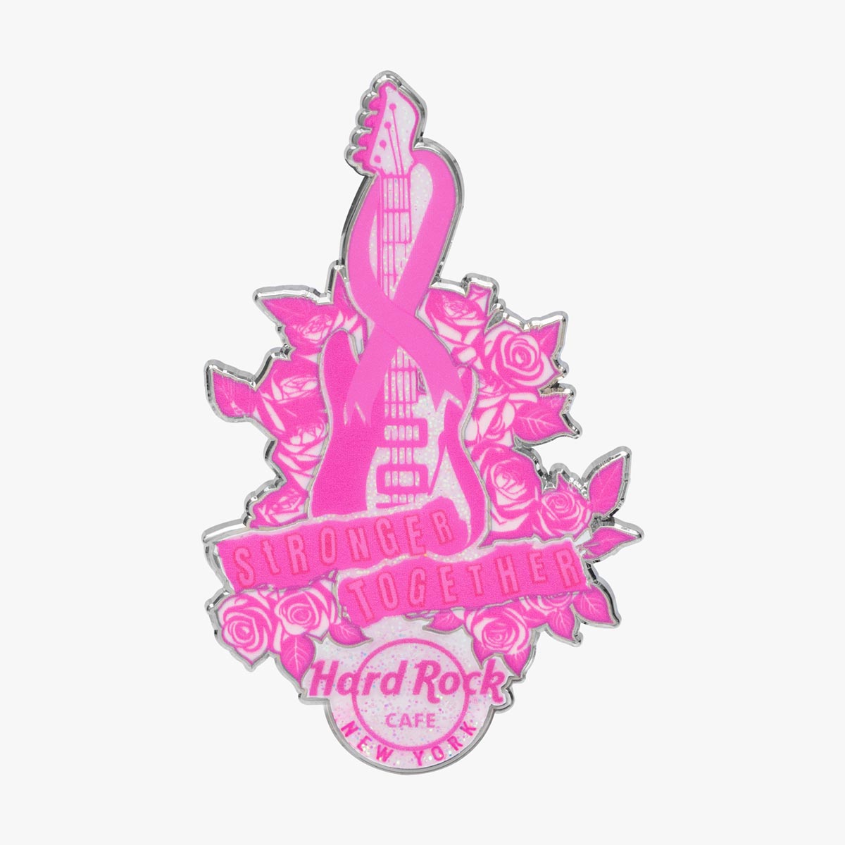 Pinktober Pin Guitar Ribbon image number 1